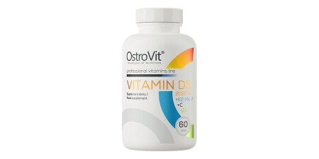 D3 Vitamini 2000IU + K2 MK-7 + C Vitamini + Çinko - 60 kapsül - OstroVit