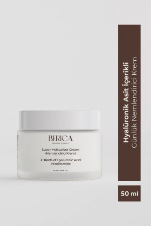Daily Moisturizing Cream with 8 Different Hyaluronic Acid Contents 50 ml 8684272194012-T - Berica Skincare Products