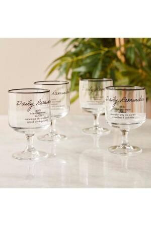 Daily Reminder 4-Piece Cup Set (300 CC) - Bella Maison