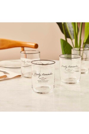 Daily Reminder 4-Piece Glass Set (350 Cc) 23777 - Bella Maison