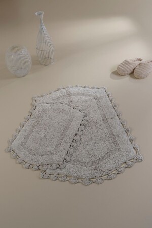 Dale Banyo Paspası 2'li Gri 40x60 60x90 - İrya