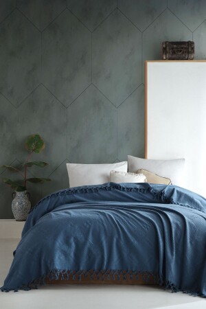 Dalila Double Jacquard Pique - Navy Blue 2020543 - Şaheser