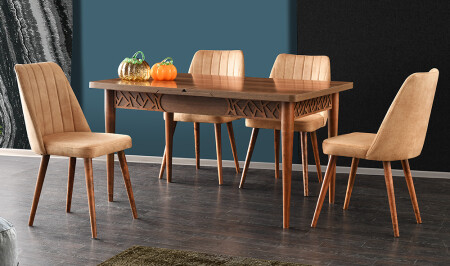 Dallas Extendable Dining Table Set - Cadde Yıldız