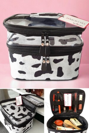 Dalmaçyalı Kosmetik-Make-up-Taschen-Organizer, Reisetyp, großer transparenter Make-up-Organizer mit Fach - Wmoloxs