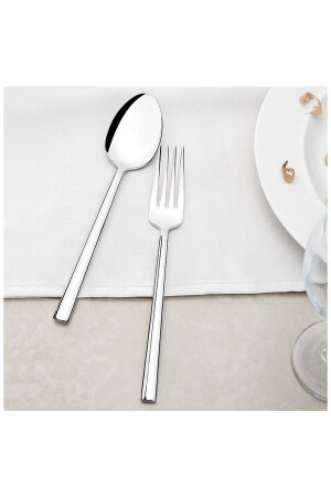 Dalyan 30 Piece Plain Fork Spoon Set Without Knife 2016ST021115 - Nehir