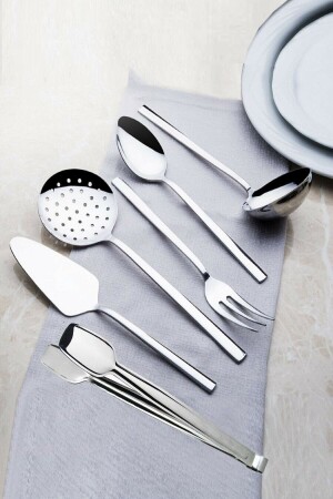 Dalyan 6 Piece Stainless Steel Serving Set Nehirdalyan6pieceset1 - Nehir