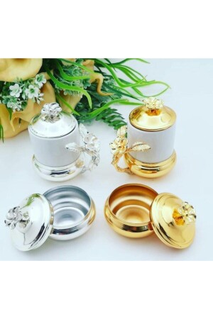 Damat Kahvesi Fincan Takımı Lokumluklu Fincan Takımları Gold Metalik Sarı Altın Sarısı Fincanlar AKERDAMATKAHVESIA021222 - Aker Hediyelik