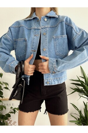 DAMEN JEANS DENIMJACKE HYN-58080 - Çeçim