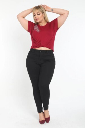 Damen-Jeans mit hoher Taille, Skinny-Fit, Übergröße, Denim-Hosec597 - Cedy Denim