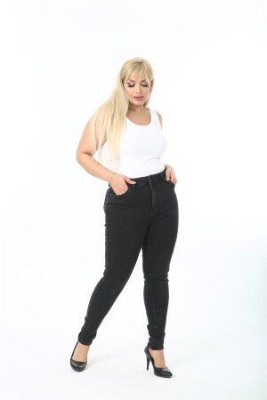 Damen-Jeans mit hoher Taille, Skinny-Fit, Übergröße, Denim-Hosec597 - Cedy Denim