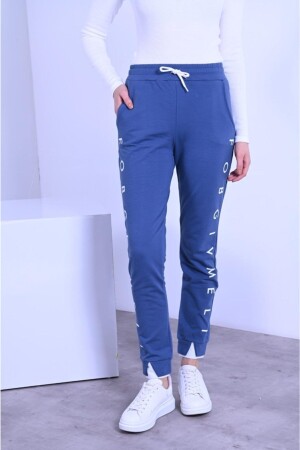 Damen-Jogginghose mit Schlitz und Details 9450 - Koza Butik