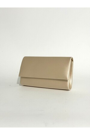 Damen Satin Haut Nude Abendkleid Clutch Portfolio Kettenriemen Hand Hochzeit Verlobung Nacht Umhängetasche - Nazart