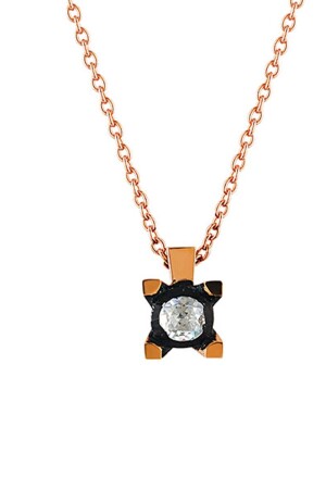 Damen-Solitär-Diamant-Halskette PY04412 - Safir Kuyumculuk