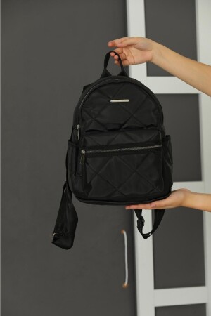 Damen-Stepprucksack Schwarz - Macharelbasic