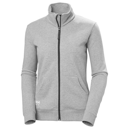 Damen-Sweatshirt HELLY HANSEN W Classic Zip Sweatshirt, hellgrau - Helly Hansen workwear