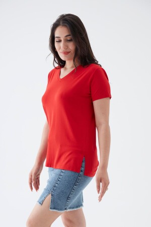 Damen-T-Shirt mit V-Ausschnitt in großen Größen Cty-cnd-01 - Citycenterfashion