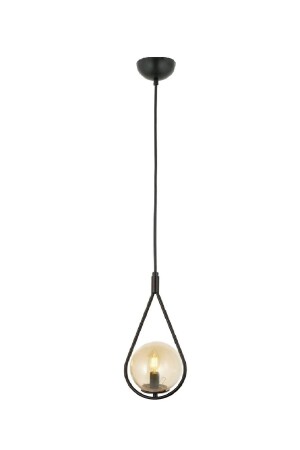 Damla Kronleuchter Schwarz BAL GLASS DAMLABALCAMSINGLE - OSC HOME AYDINLATMA TASARIM