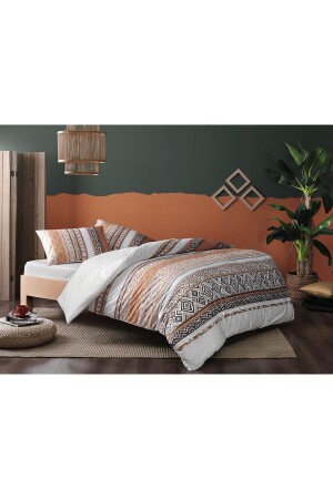 Daria Ranforce Single Duvet Cover Set Brown 60142500 - Taç