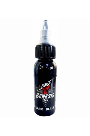 Dark Black Tattoo Dye 30 Ml - 1 Oz - Genesis