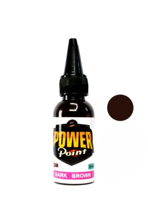 Dark Brown Permanent Makeup Paint 25 ml - Power Point