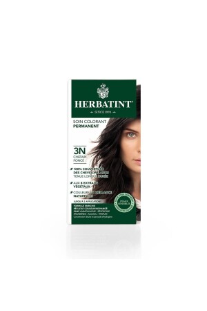 Dark Chestnut Chatain Fonce Hair Dye 3n 8016744500036 - Herbatint