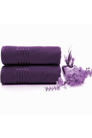 Dark Lilac Belda Hand and Face Towel 50x90 cm HPAVM1 - Özdilek