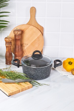 Dark Stone Bio Granite 20 Cm Pot 92737 - Karaca