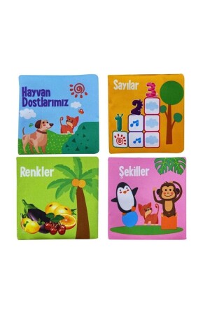 Das erste Bücherset meines Babys, Raschelstoffbuch, 4 Arten - Babycim