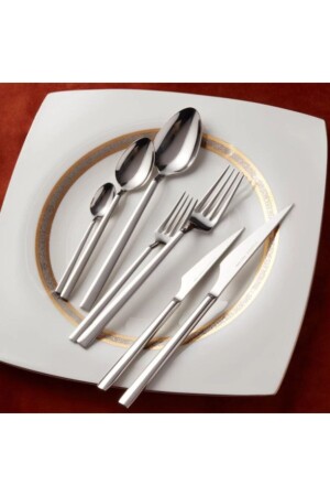 Davina Elegance 84 Piece Fork Spoon Knife Set for 12 Persons 153. 03. 08. 0483 - Karaca