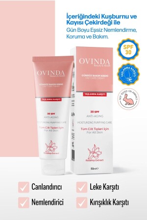 Day Care Cream Spf30 Sunscreen - Blemish, Anti-Aging & Anti-Wrinkle 50 ml OVD-01. 10 - Ovinda