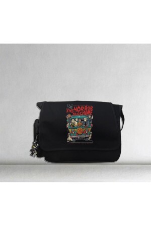 Day Light Halloween The Horror Machine Bedruckte schwarze Unisex-Kuriertasche - Gofeel