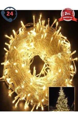 Daylight Light Brass 10 Meters 100 LEDs Christmas Tree Light Engagement Lights - Nanopro