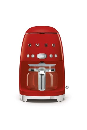 Dcf02rdeu Filter Coffee Machine, 50's Style, Red 500. 01. 01. 6816 - Smeg