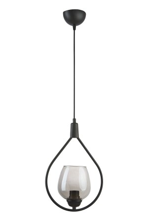 Deco Special Design Living Room - Kitchen - Bedroom Black Color Smoked 110 Glass Single Chandelier DCO110 - Modavize