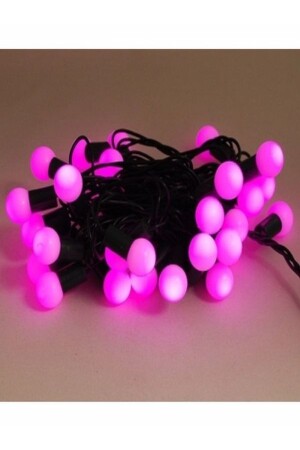 Decoration Led Christmas Led Lights 5mt Pink Color Plug Decoration Christmas Light Ball Led Pink Led - Happyland