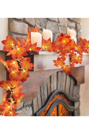 Decorative Autumn Leafy Artificial Ivy And Fairy LED Daylight Color - Byshome