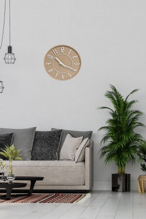Decorative Colorful Circle Concrete Wall Clock 26 Cm - Cardboard AC00001989 - Apricity
