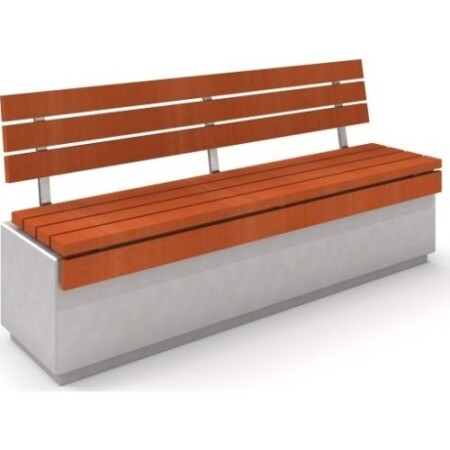 Decorative concrete bench Inter-Play 1 - Inter-Play
