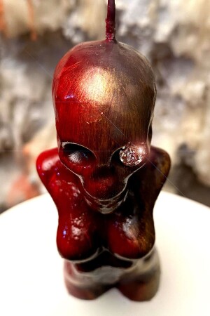 Decorative Gift Terminator Model Venus Female Body Candle - Chocolate Scented Soy Wax - Fantastik Sanat Atölyesi