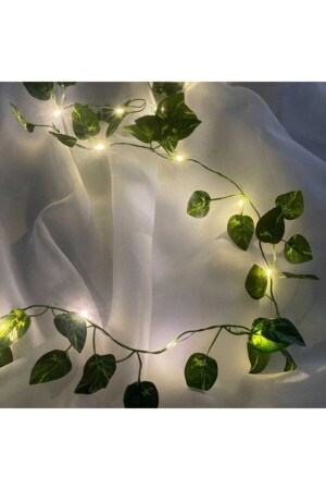 Decorative Green Leaf Artificial 230cm Ivy And 3m Fairy Led Daylight - Casadilegno