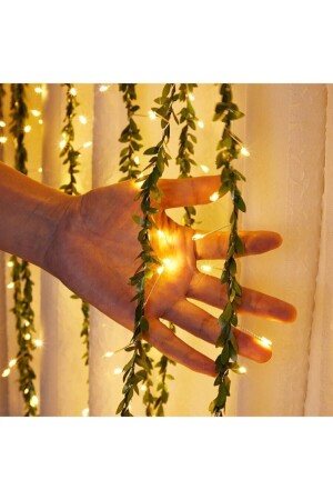 Decorative Ivy Lighted Tiny Strip Artificial Leaf And 5m Fairy LED 19092021G5MTel01 - casadilegno