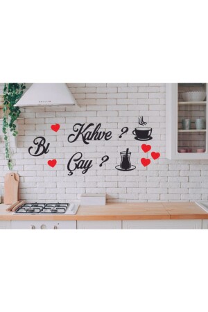Decorative Kitchen Ornament - One Tea, One Coffee - Essa Tasarım