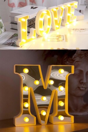 Decorative Led Lighted 3d Letter M Large Size Organization Birthday Celebration mrd0522 - Murido