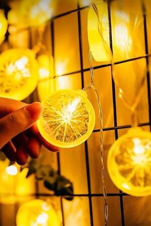 Decorative Lemon Slice Shaped Rope LED Light Chain Ornament Lighting with 10 LEDs - Winnie Baby