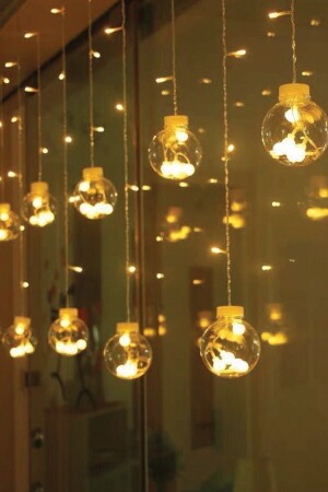 Decorative Lighted Ball Curtain with LED Plug 0733813204760 - T-Mac