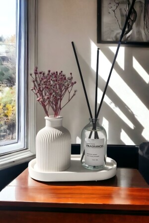 Decorative Mini Pampas Dry Flower Vase Fresh Soft Air Freshener Set with Stand - Alleza Home
