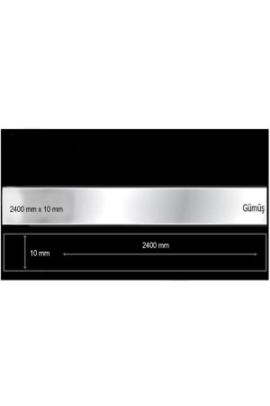 Decorative Mirrored Plexi Strip Trim Silver 10 Mm X 2400 Mm Furniture Cabinet Trim - Kurtulan Lazer Tasarım