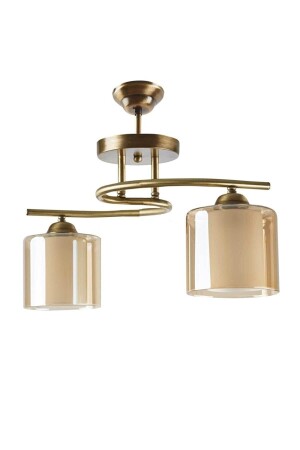 Decorative Modern Living Room Kitchen Sport New Glass Cute 2-Piece Antique Chandelier TN00017 - AVİZEVİ