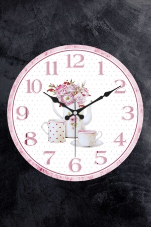 Decorative Plastic Glass Curved Kitchen Wall Clock 25 cm - Emores