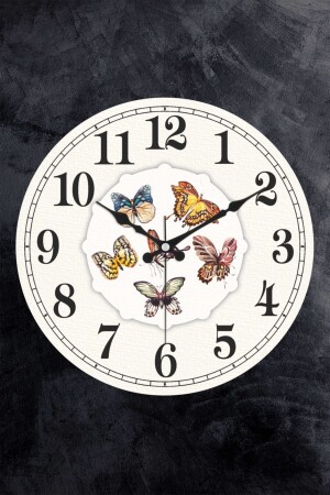Decorative Plastic Glass Curved Kitchen Wall Clock 25 Cm - Emores